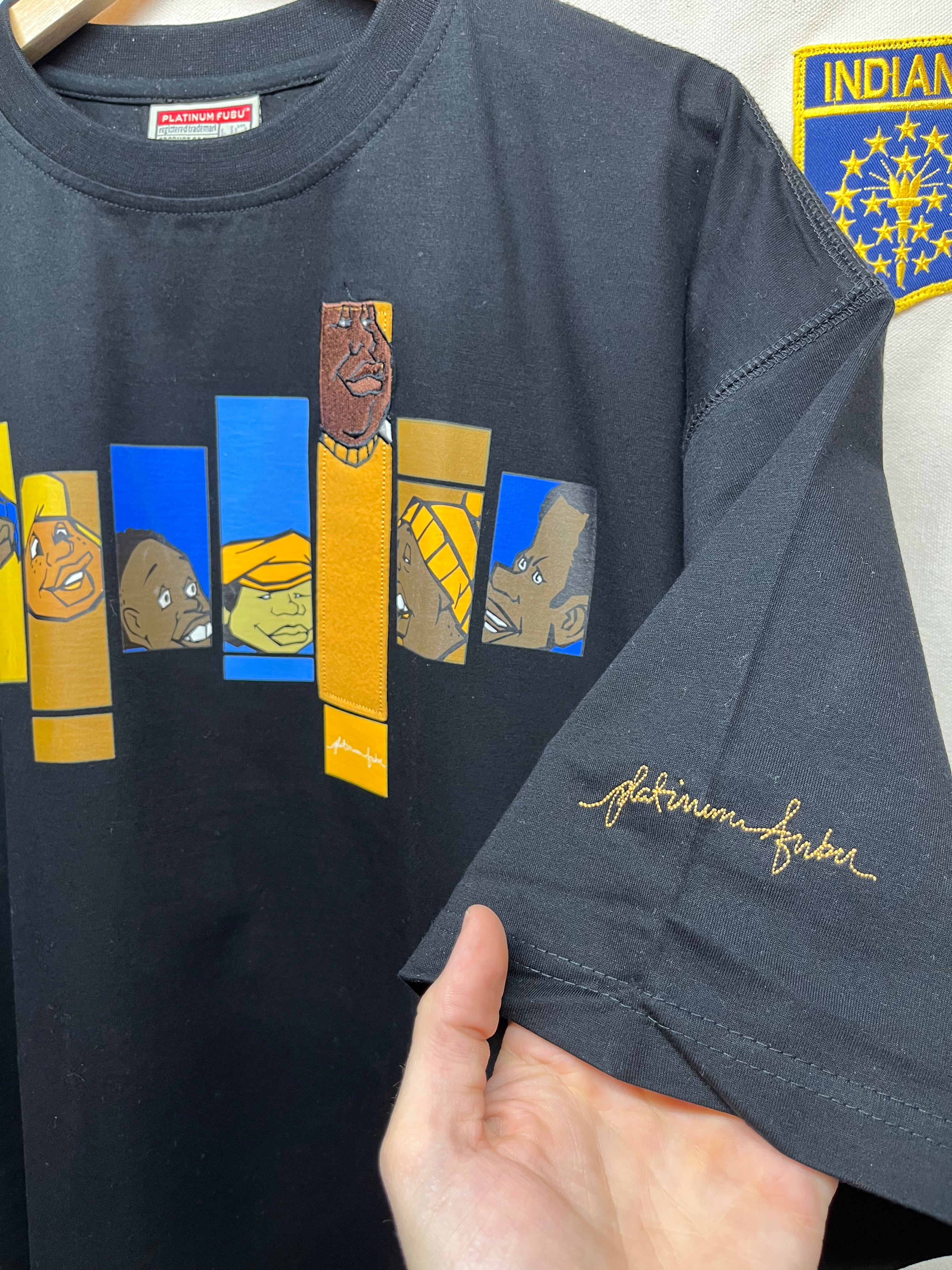 Vintage Fubu Platinum Fat Albert Collection Black T-Shirt: XL