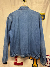 Load image into Gallery viewer, Vintage Indiana University Hoosiers IU Denim Chalkline Zip-Up 90&#39;s Jean Jacket: Large
