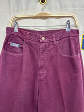 Load image into Gallery viewer, Vintage Cross Colours Maroon Burgundy Baggy Denim Jeans: 32x34
