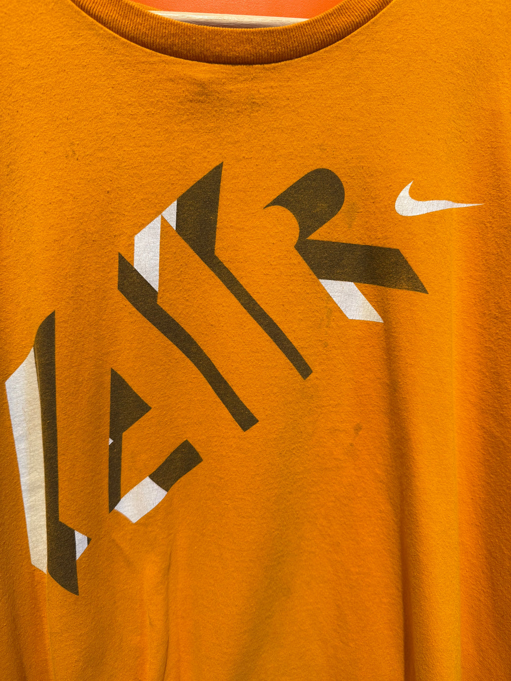 Vintage Y2K Nike Air Orange T-Shirt: XXL