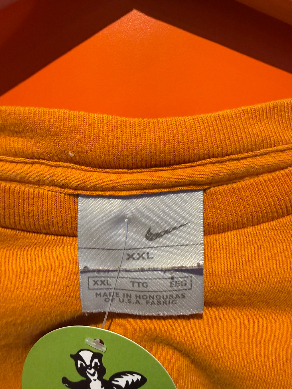 Vintage Y2K Nike Air Orange T-Shirt: XXL
