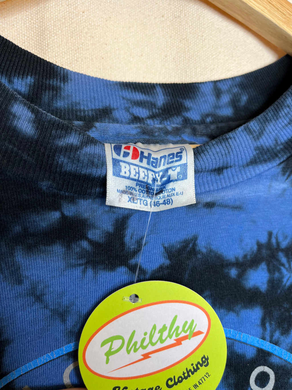 Vintage Harley Davidson Blue Tie-Dye Coastal South Carolina Myrtle Beach T-Shirt: XL