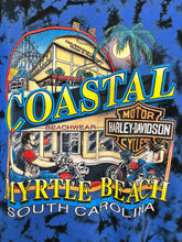 Load image into Gallery viewer, Vintage Harley Davidson Blue Tie-Dye Coastal South Carolina Myrtle Beach T-Shirt: XL
