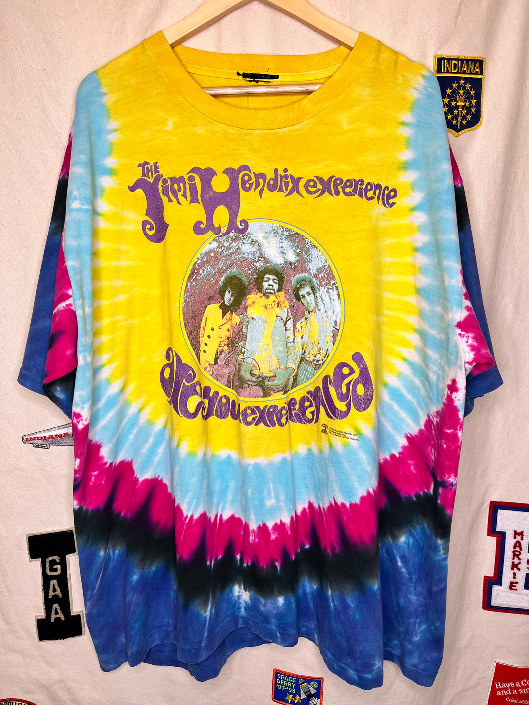 Vintage The Jimi Hendrix Experience 2002 Tie-Dye T-Shirt: XXXL