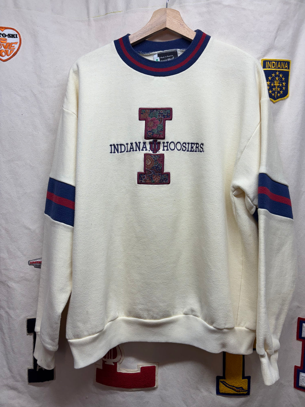 Vintage Indiana Hoosiers IU Crewneck Sweatshirt: L