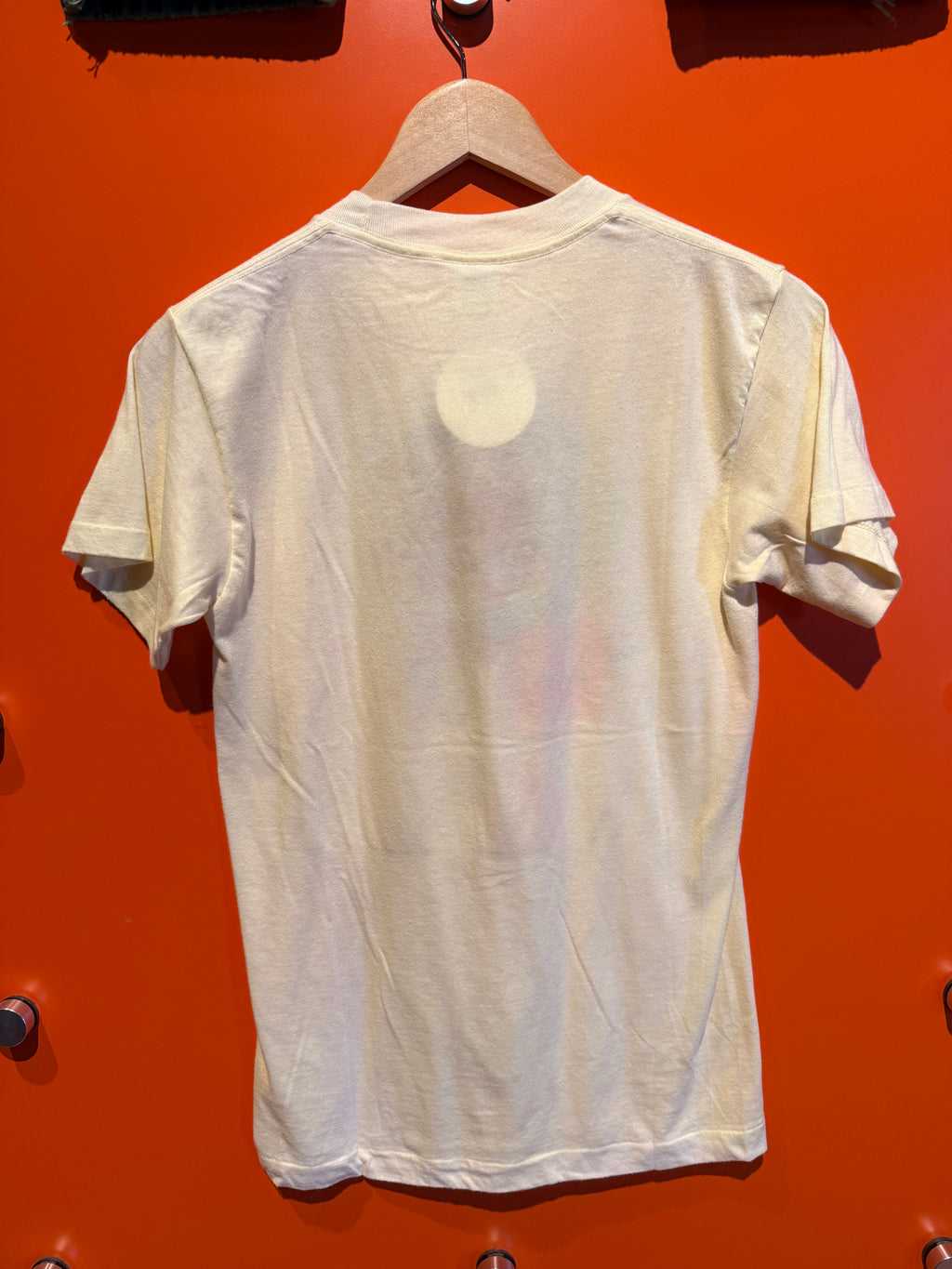 Vintage 70's Air Waves Rose Cat Eyes Yellow T-Shirt: M