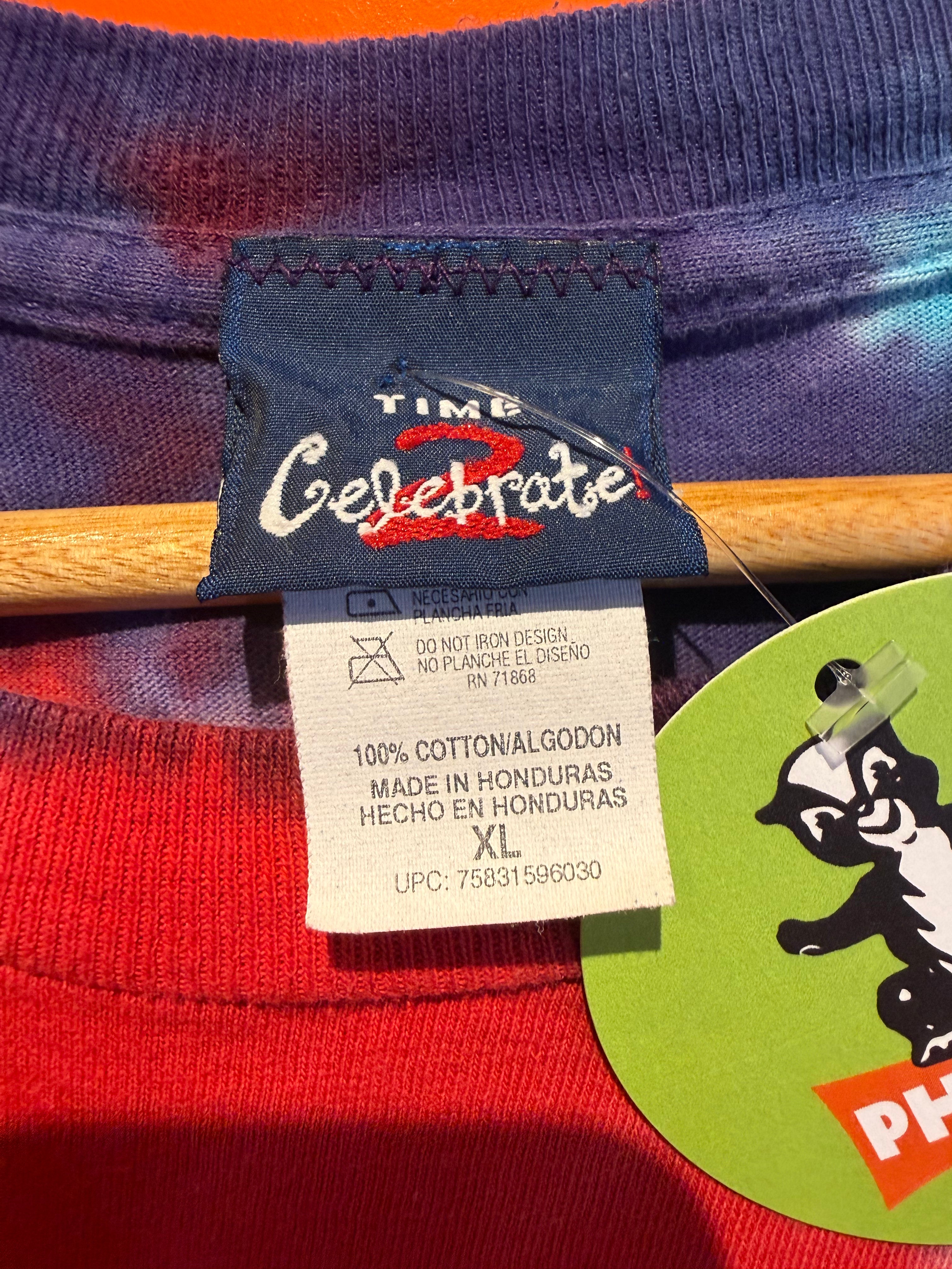 Vintage Indiana Hoosier Tie-Dye T-Shirt: XL