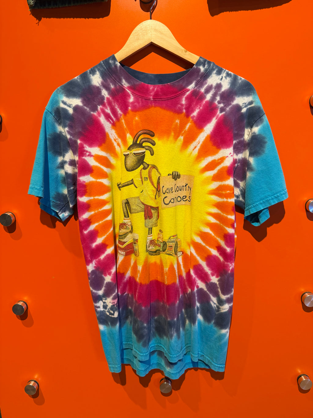 Vintage Cave Country Canoes Tie-Dye: M