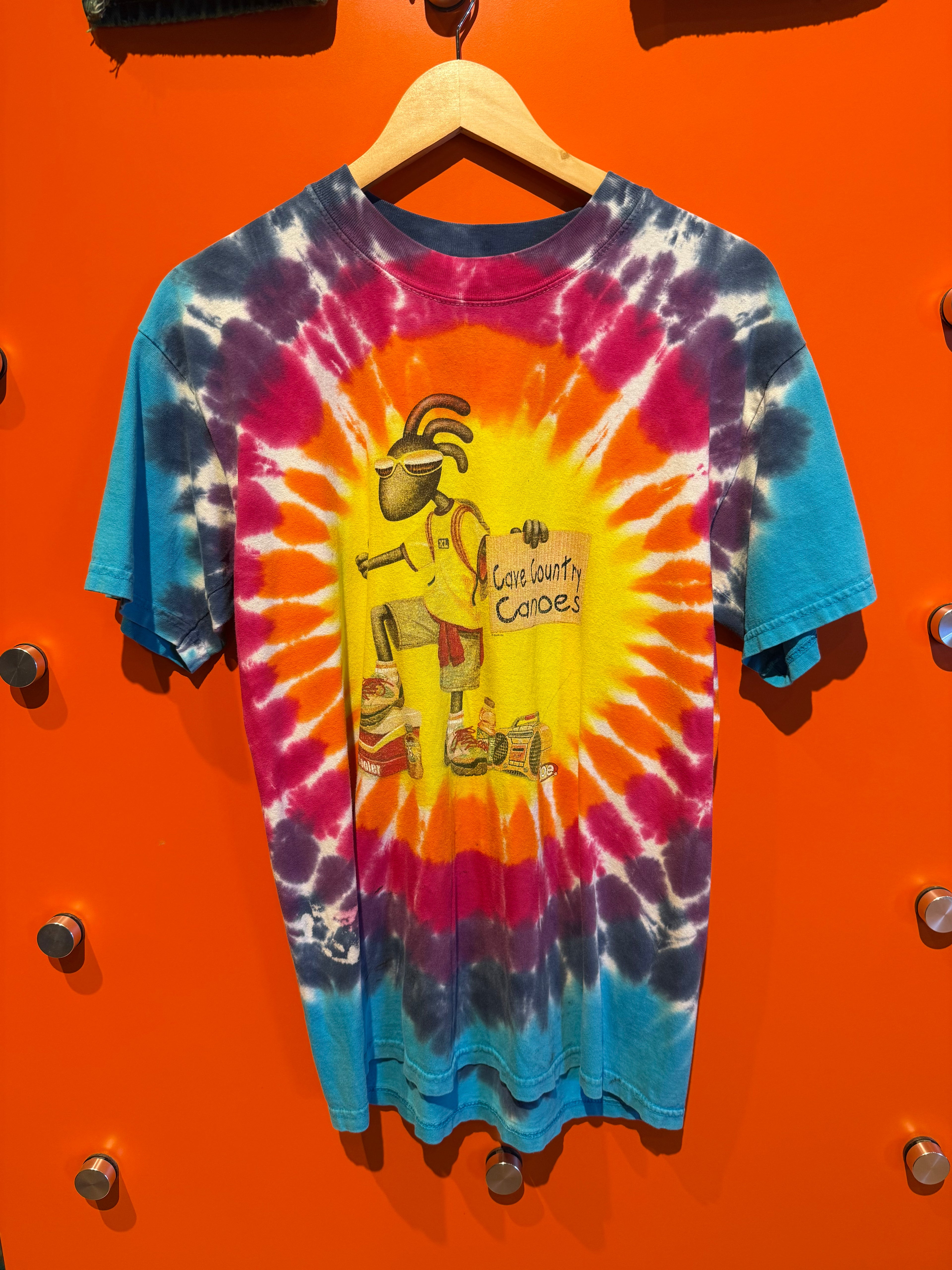 Vintage Cave Country Canoes Tie-Dye: M