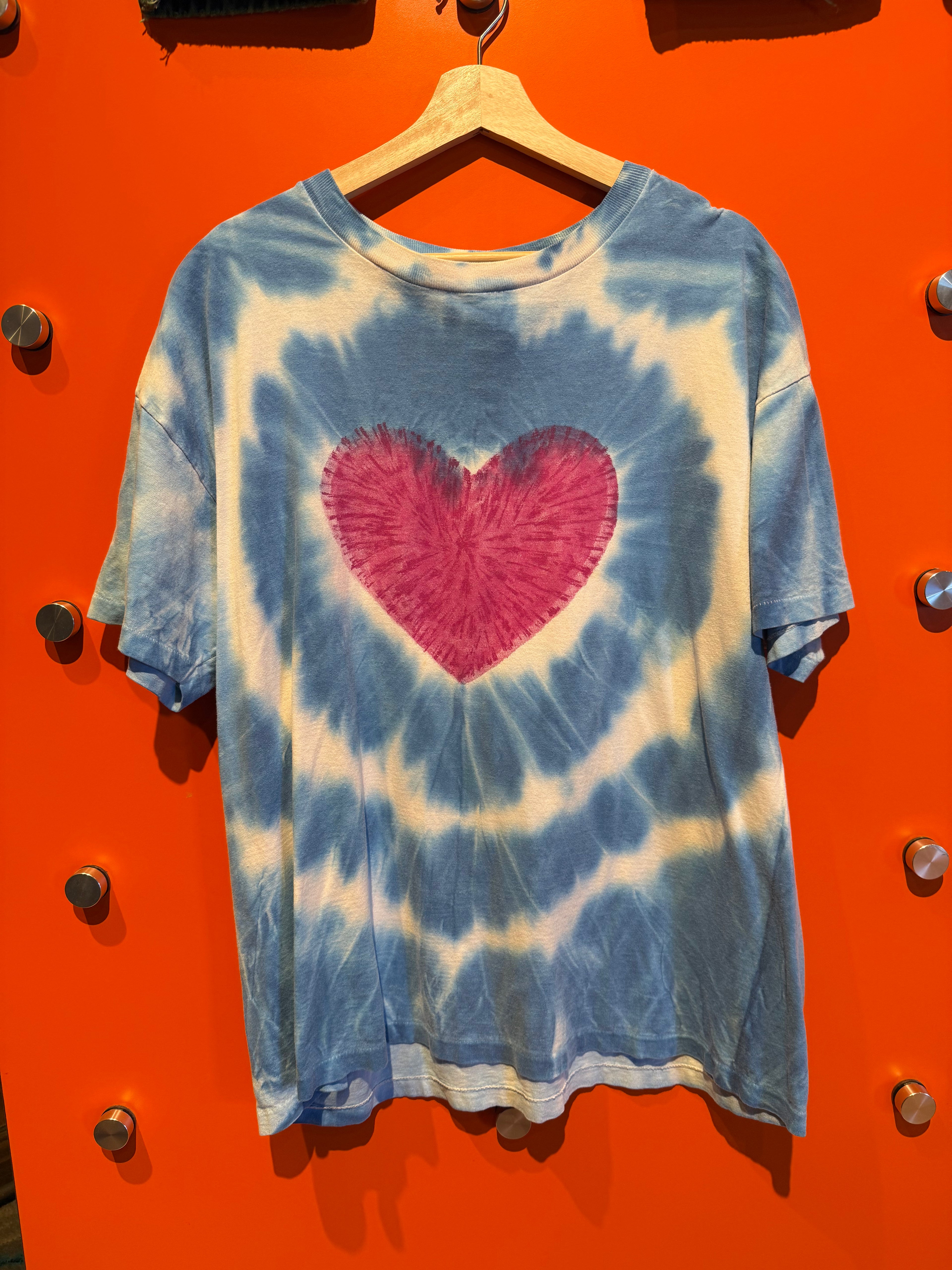 Vintage Spiral Heart Tie-Dye: L/XL