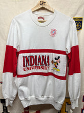 Load image into Gallery viewer, Vintage Indiana University Mickey Mouse Basketball Crewneck Sweatshirt Nutmeg: Small
