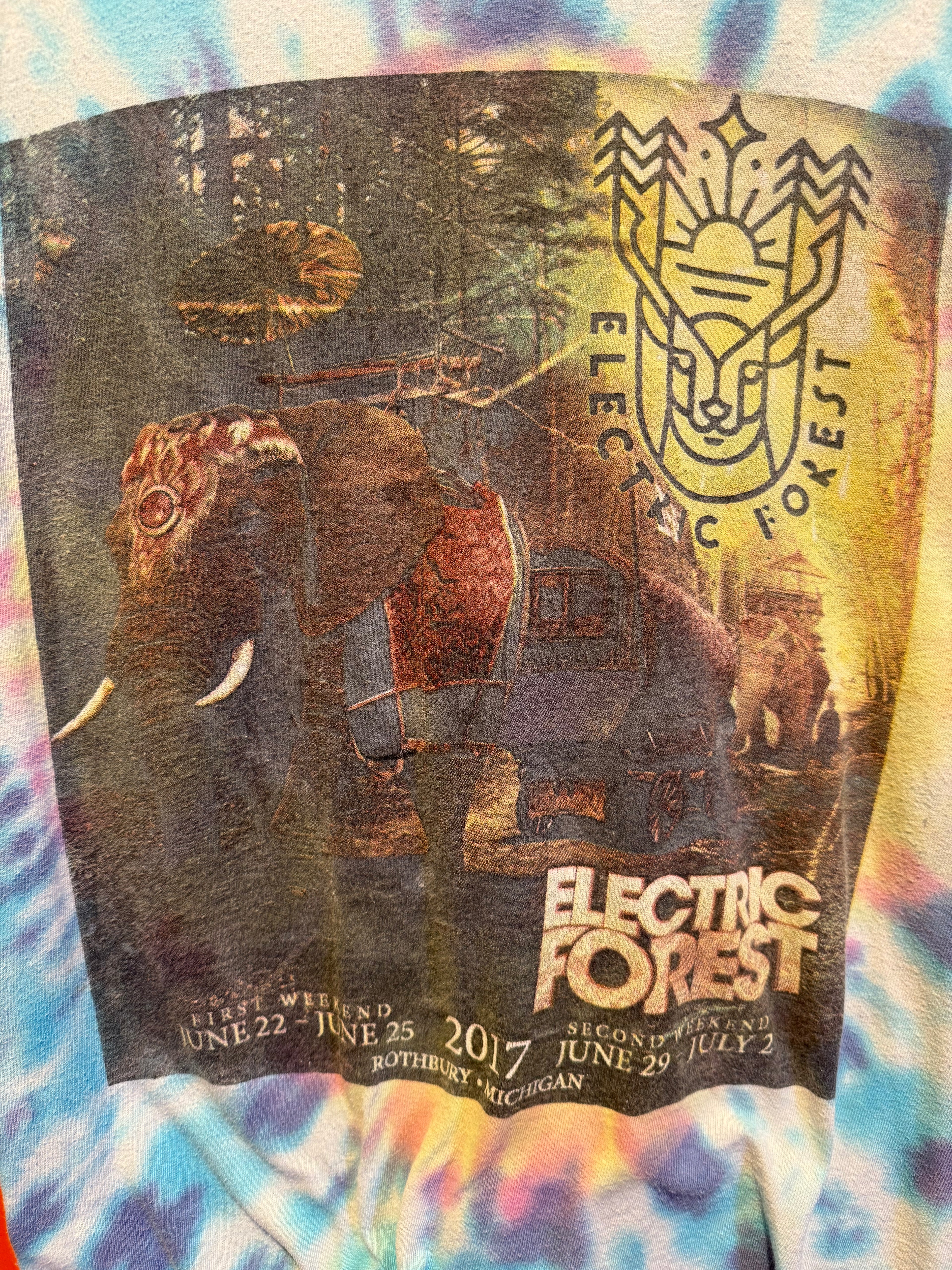 2017 Electric Forest Michigan Festival Tie-Dye: S