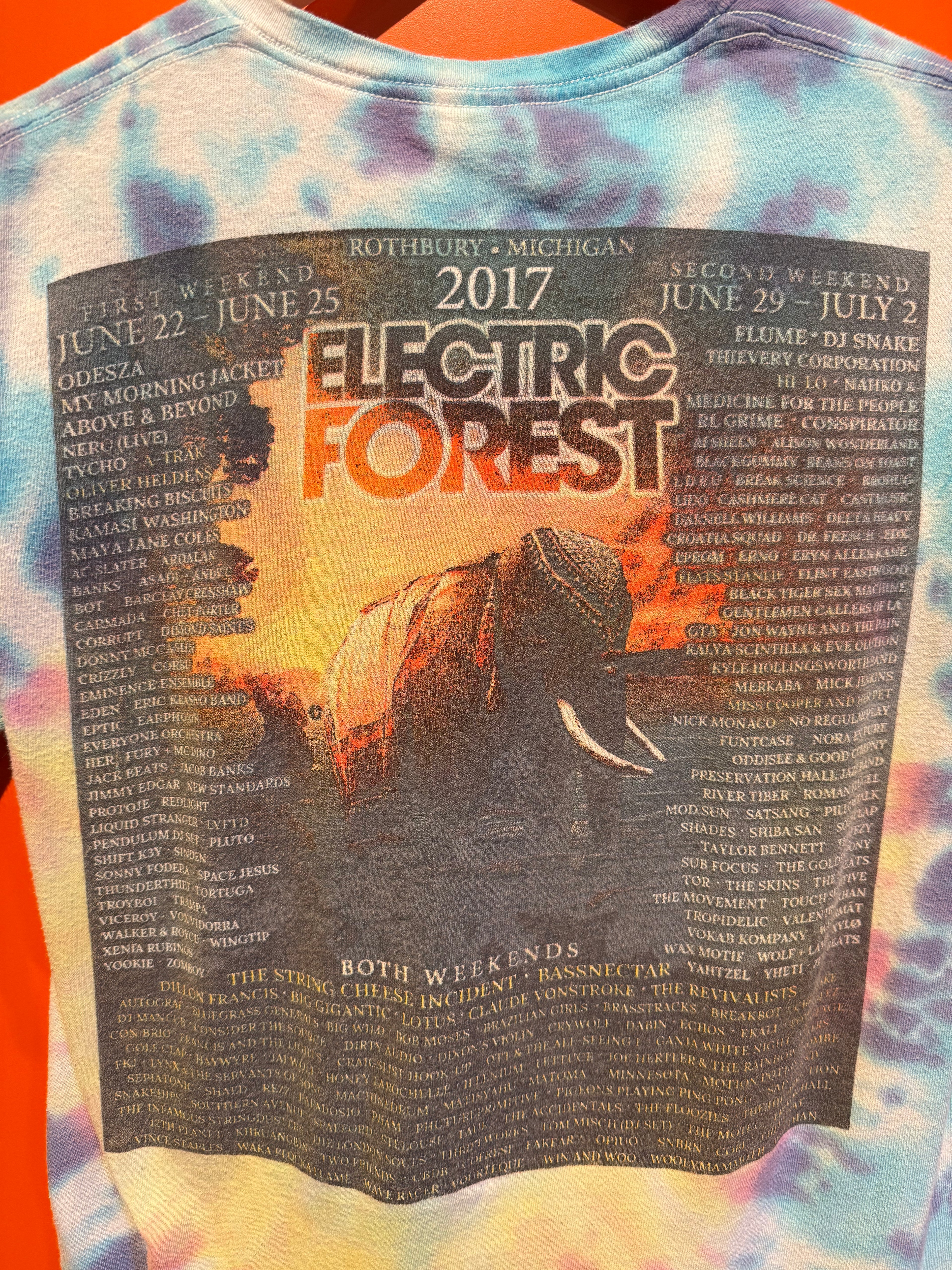 2017 Electric Forest Michigan Festival Tie-Dye: S