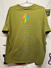 Load image into Gallery viewer, Vintage Bon Jovi Cross Road Rainbow Olive Green Concert Tour 1995 T-Shirt: XL
