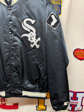 Load image into Gallery viewer, Vintage Chicago White Sox MLB Starter Black Satin Jacket: Large
