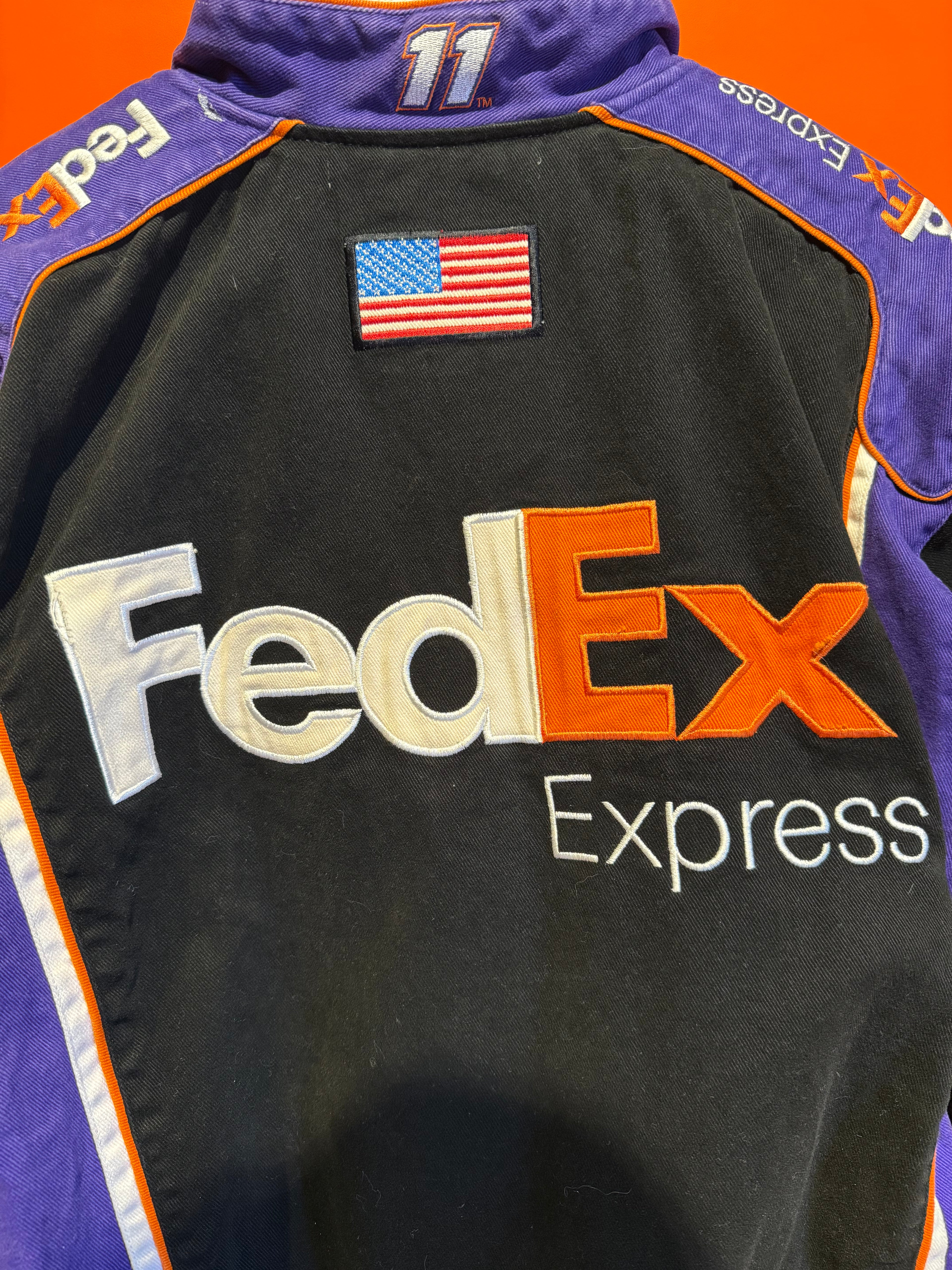 Vintage Fed Ex NASCAR Jeff Hamilton Jacket: Medium