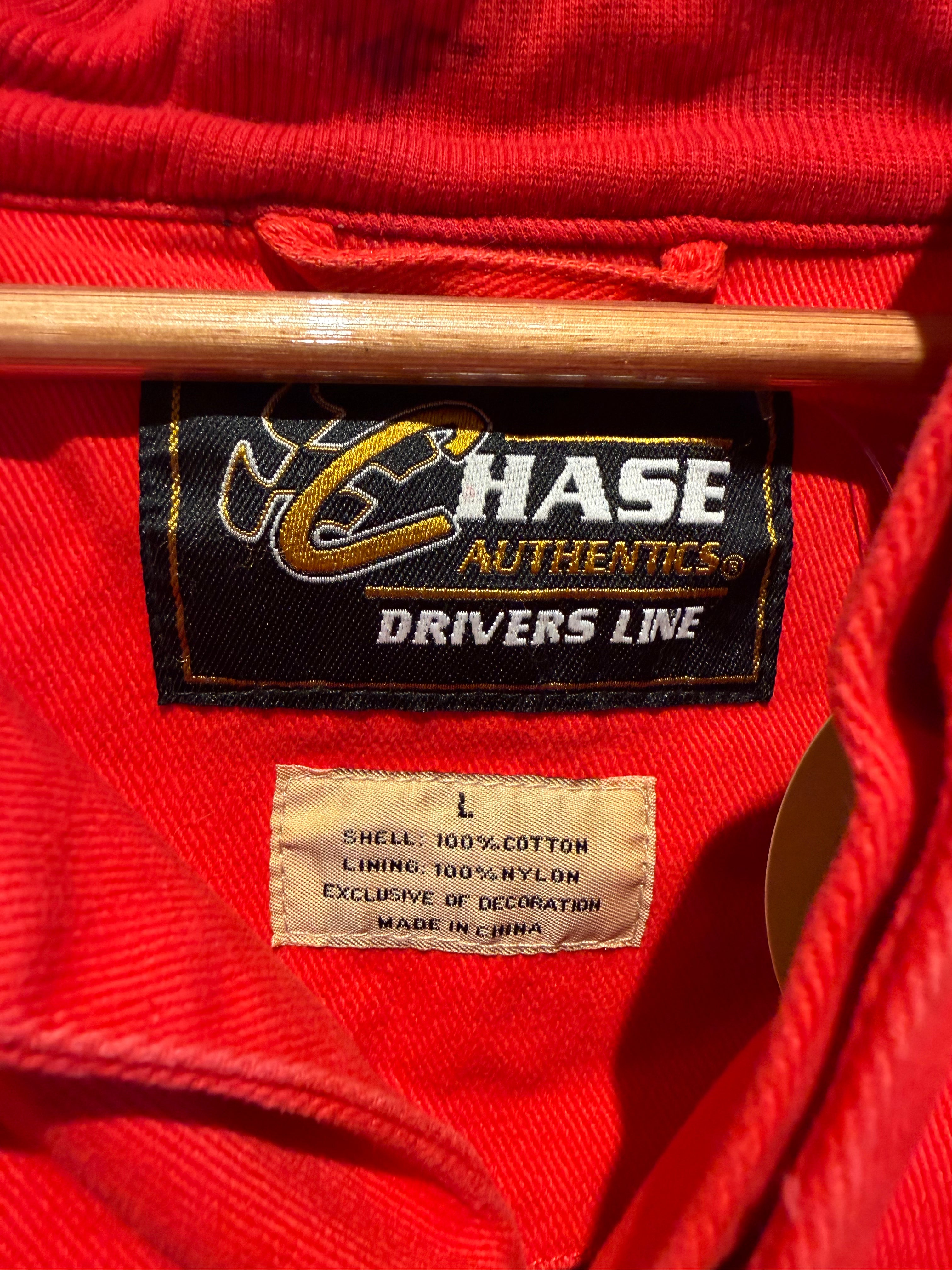 Vintage Budweiser Red Dale Earnhardt Jr. Nascar Racing Jacket: Large