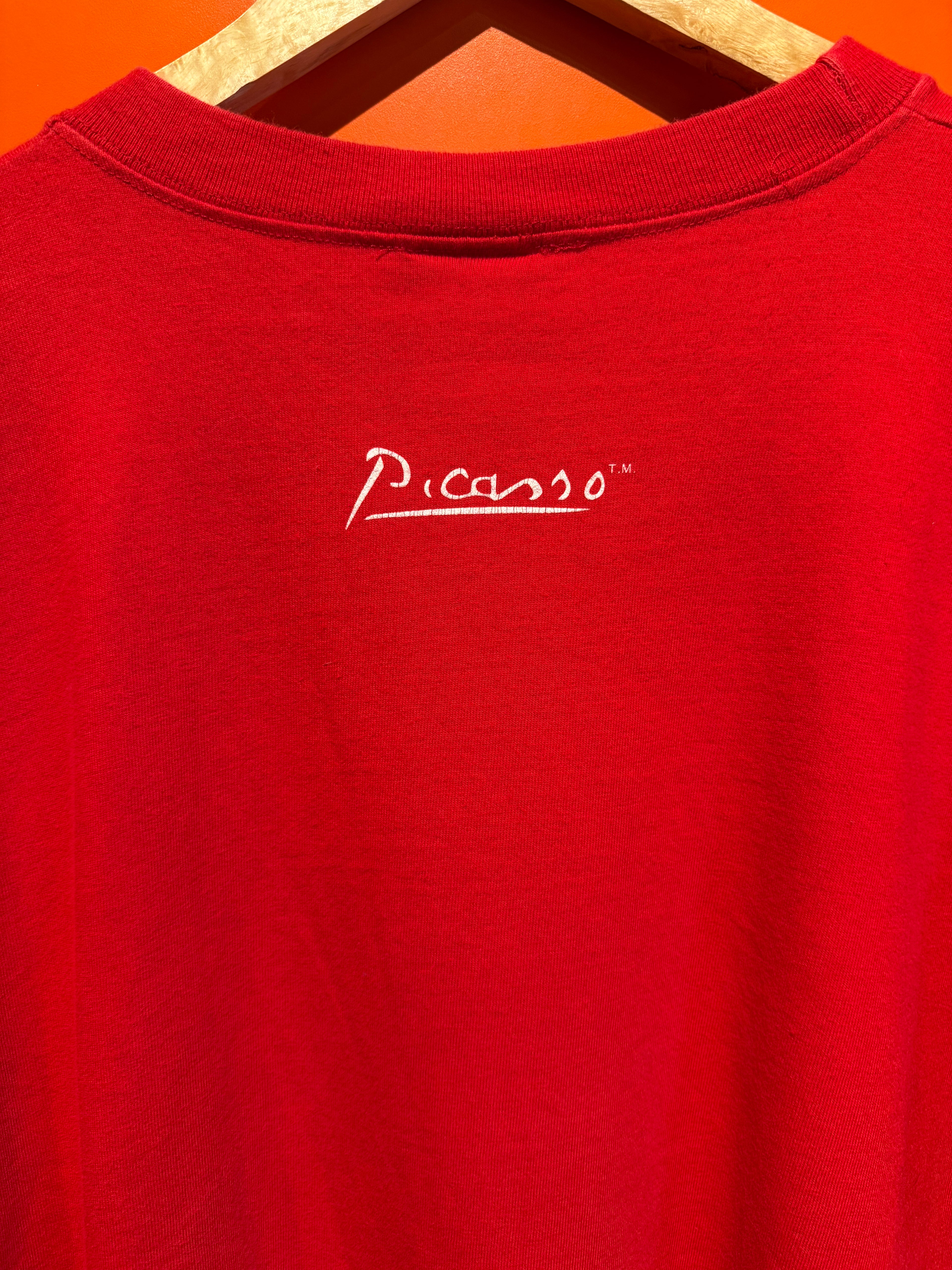 Vintage Picasso Art Red 1995 T-Shirt: Large