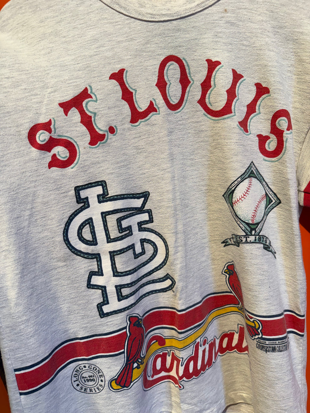 Vintage St.Louis Cardinals Long Gone Baseball T-Shirt: Large