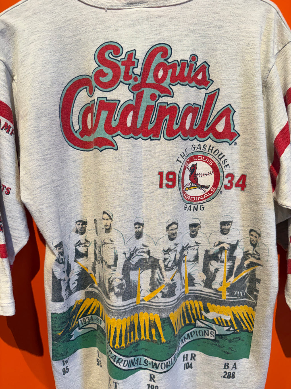 Vintage St.Louis Cardinals Long Gone Baseball T-Shirt: Large
