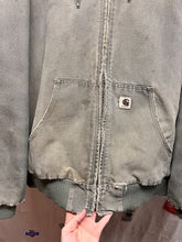 Load image into Gallery viewer, Vintage Carhartt J142 Grey Hooded Distressed Canvas Zip-Up Jacket: XL Tall
