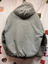 Load image into Gallery viewer, Vintage Carhartt J142 Grey Hooded Distressed Canvas Zip-Up Jacket: XL Tall

