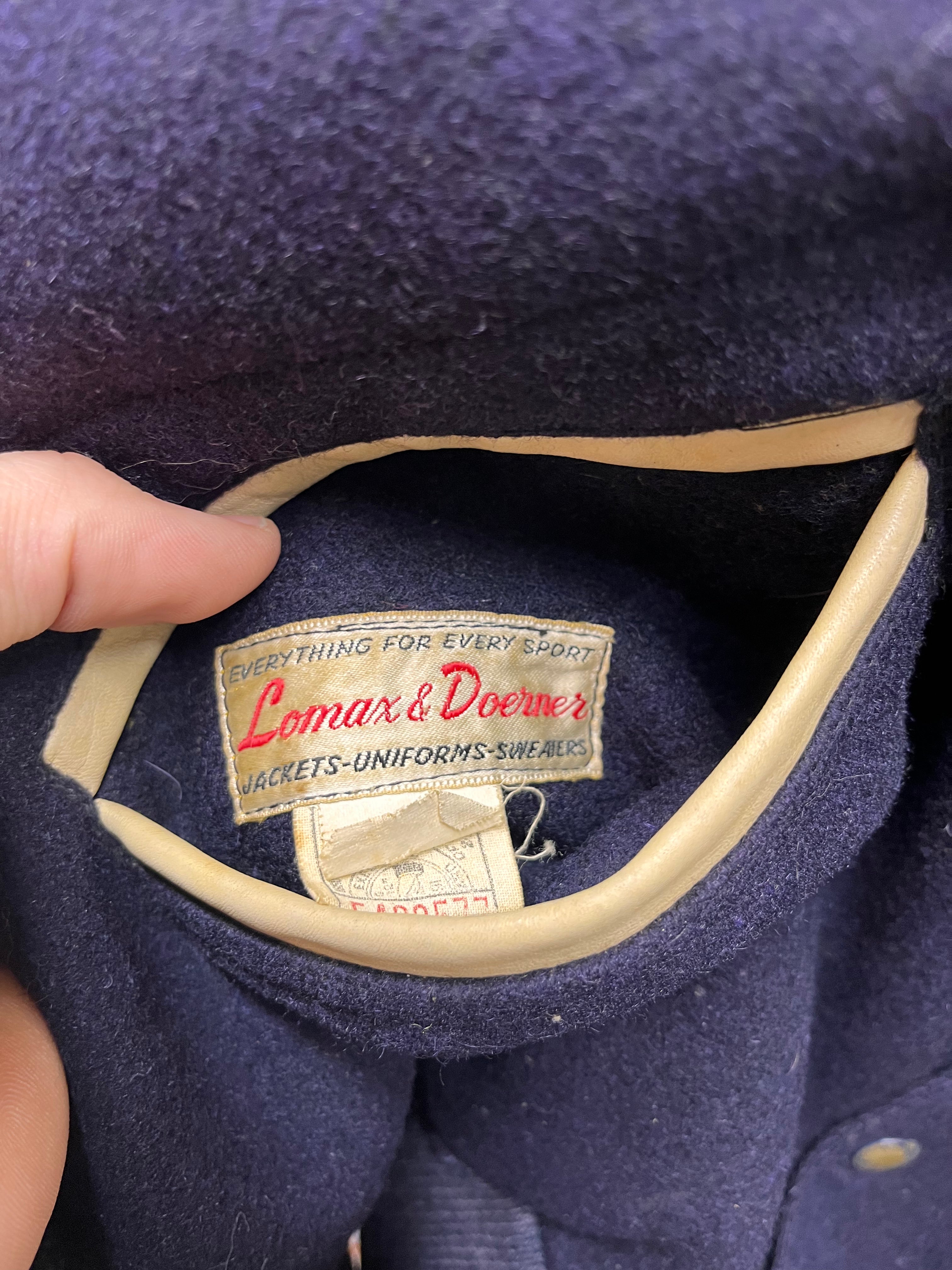 Vintage Oakland City College Indiana 1959 Navy Wool Letterman Jacket: Large