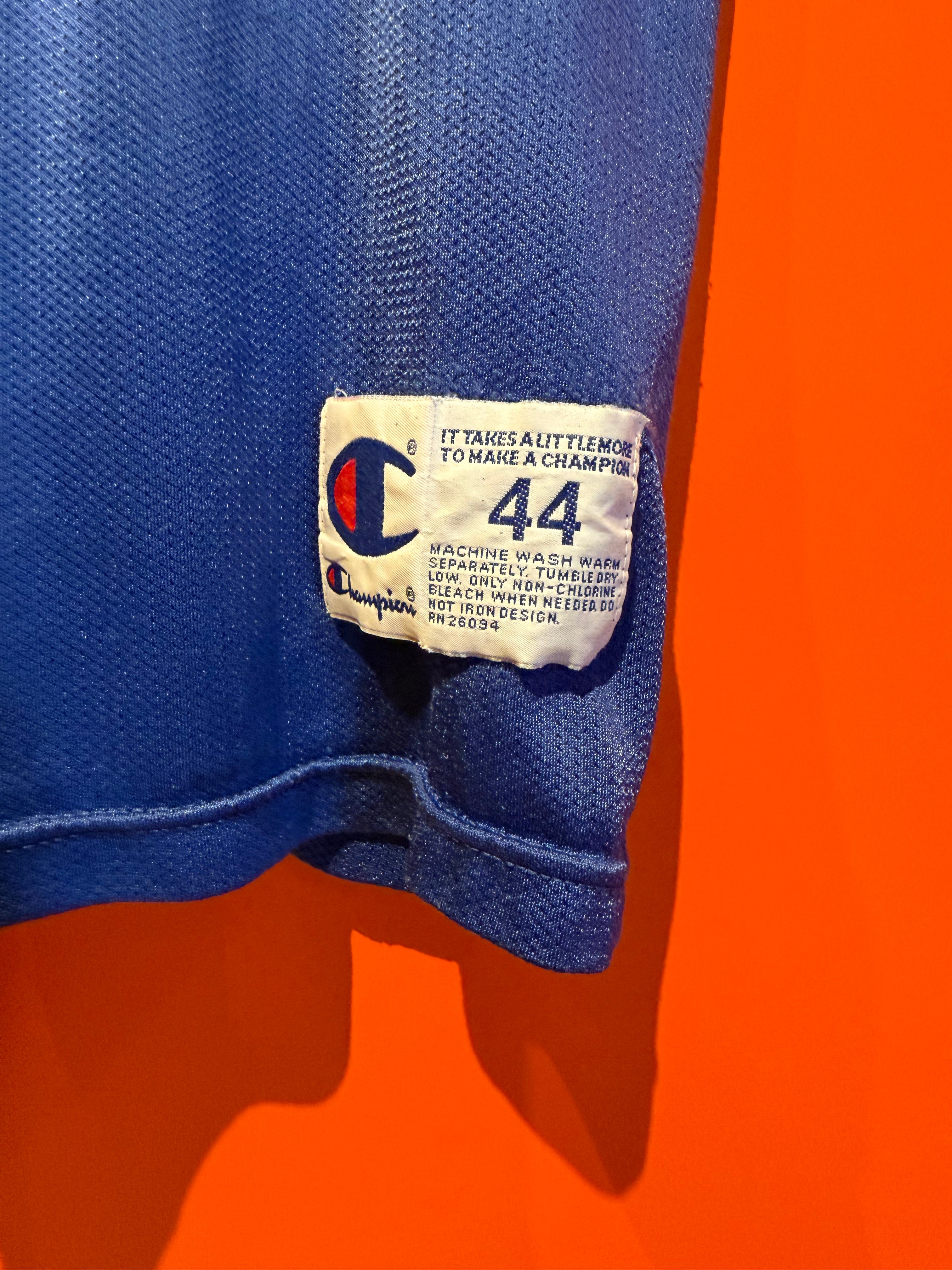 Vintage Detroit Pistons Grant Hill Blue Champion Basketball Jersey: Large