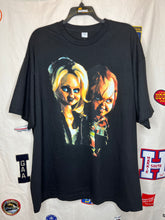 Load image into Gallery viewer, Chucky and Tiffany Toy Dolls Horror Movie Bootleg Black T-Shirt: 3XL
