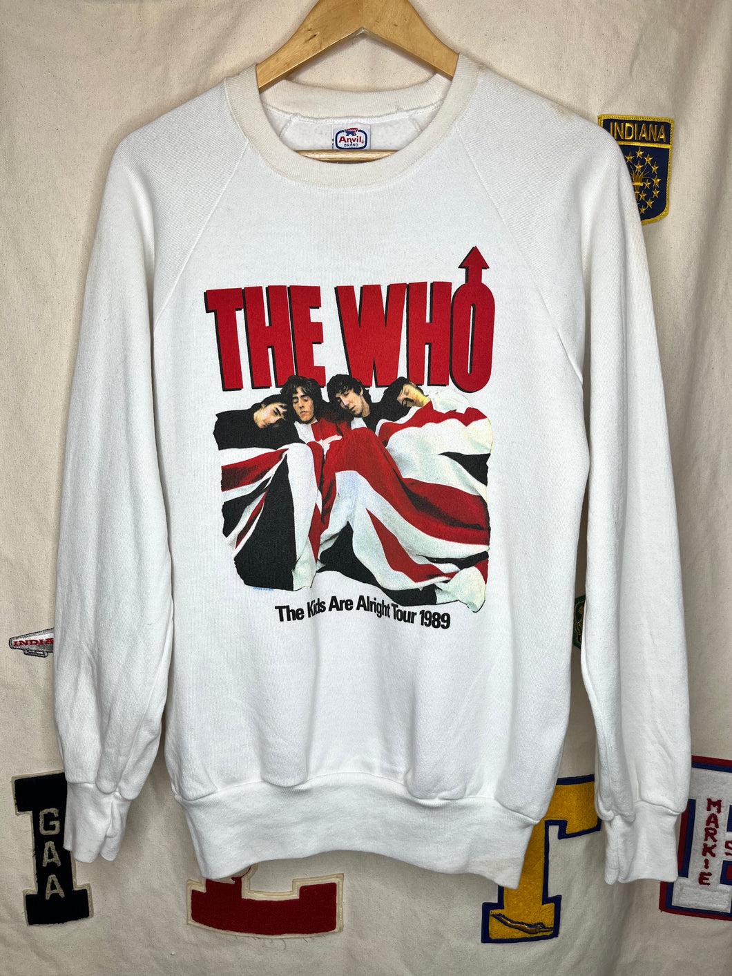 Vintage The Who Kids Are Alright Tour 1989 Concert Anvil Crewneck Sweatshirt: Medium
