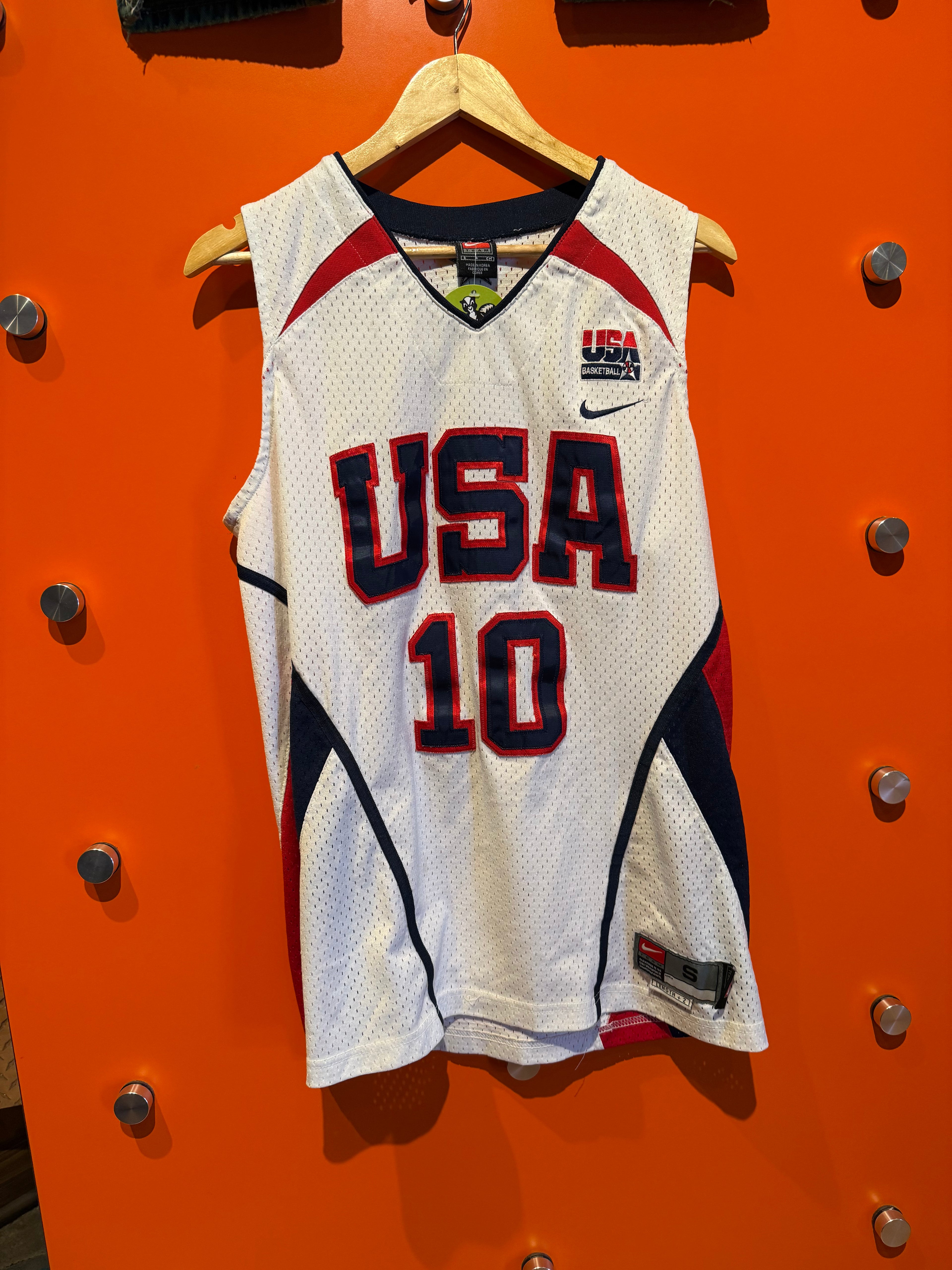 Vintage Chris Paul 10 USA Olympics Nike White Basketball Jersey: Small