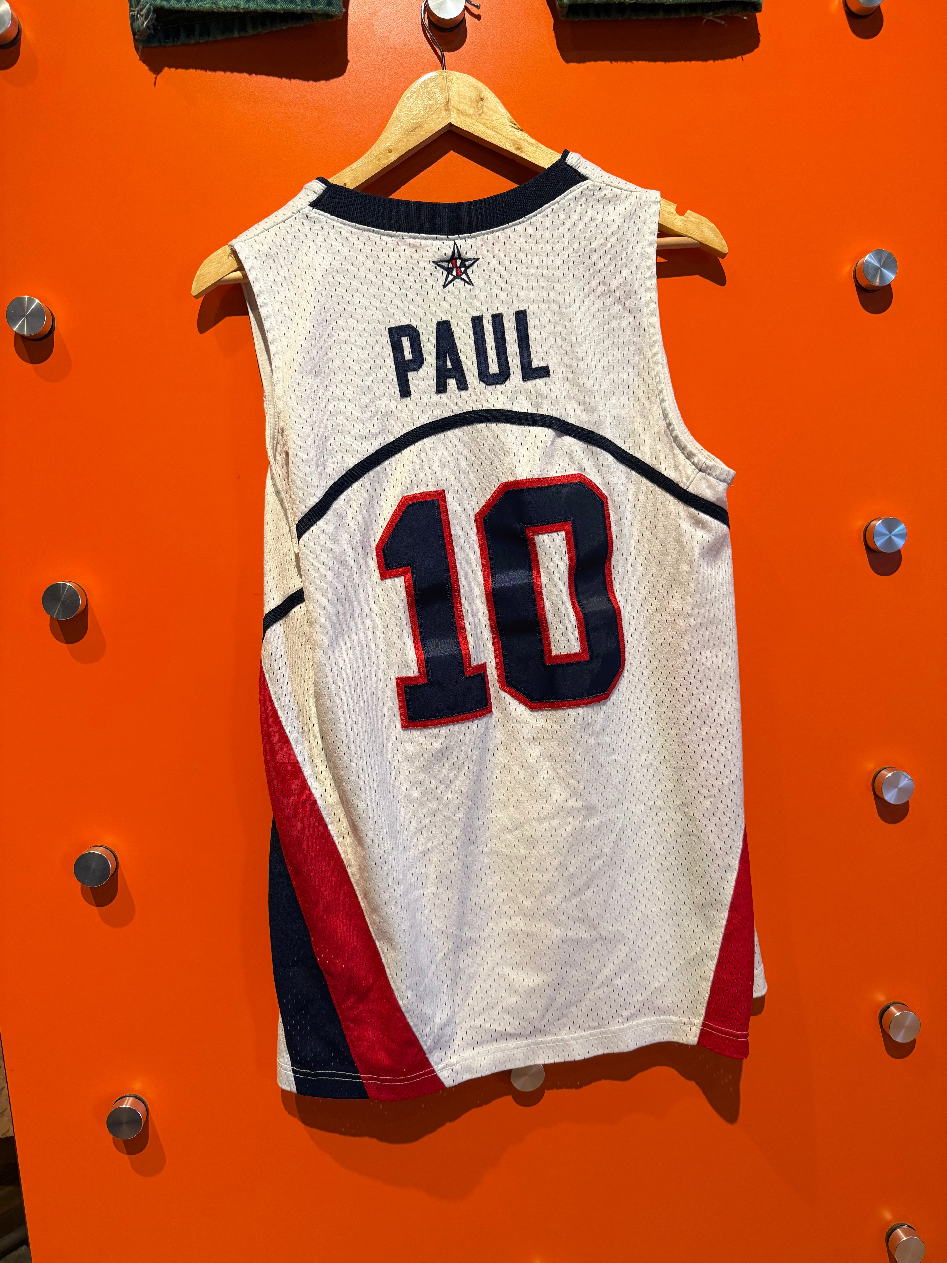 Vintage Chris Paul 10 USA Olympics Nike White Basketball Jersey: Small