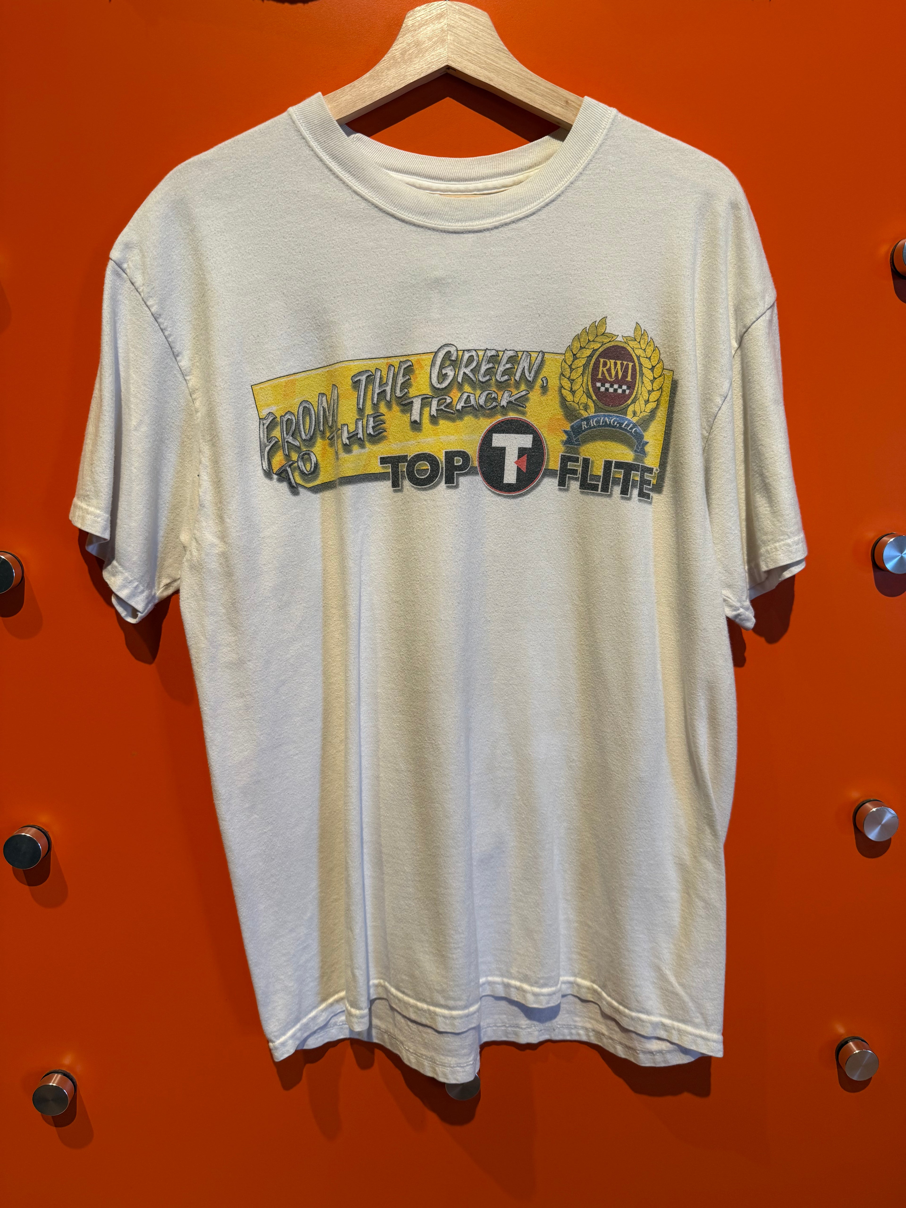 Vintage Top Flite Nascar Chase Serious Drive Golf T-Shirt: Large