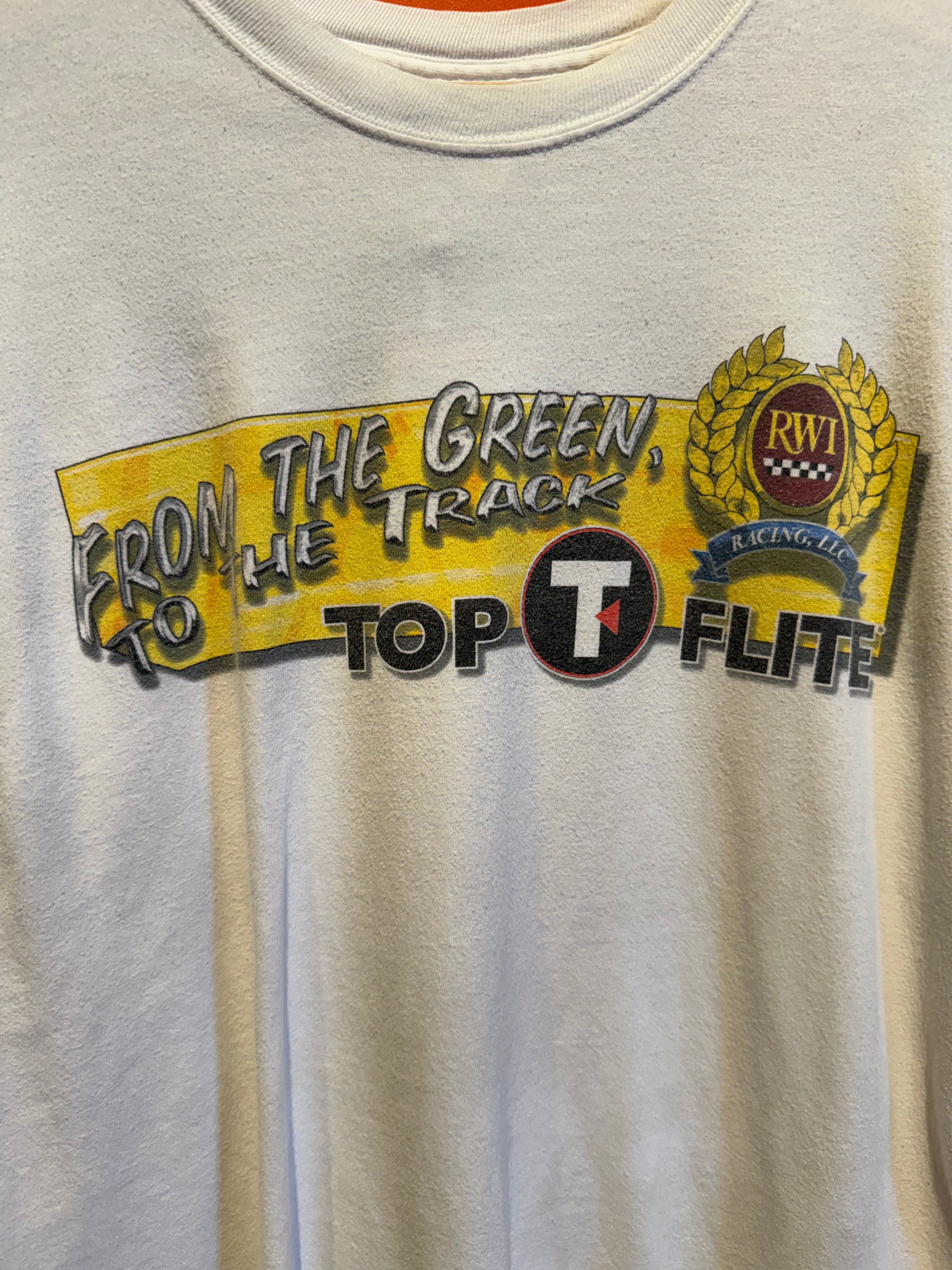 Vintage Top Flite Nascar Chase Serious Drive Golf T-Shirt: Large