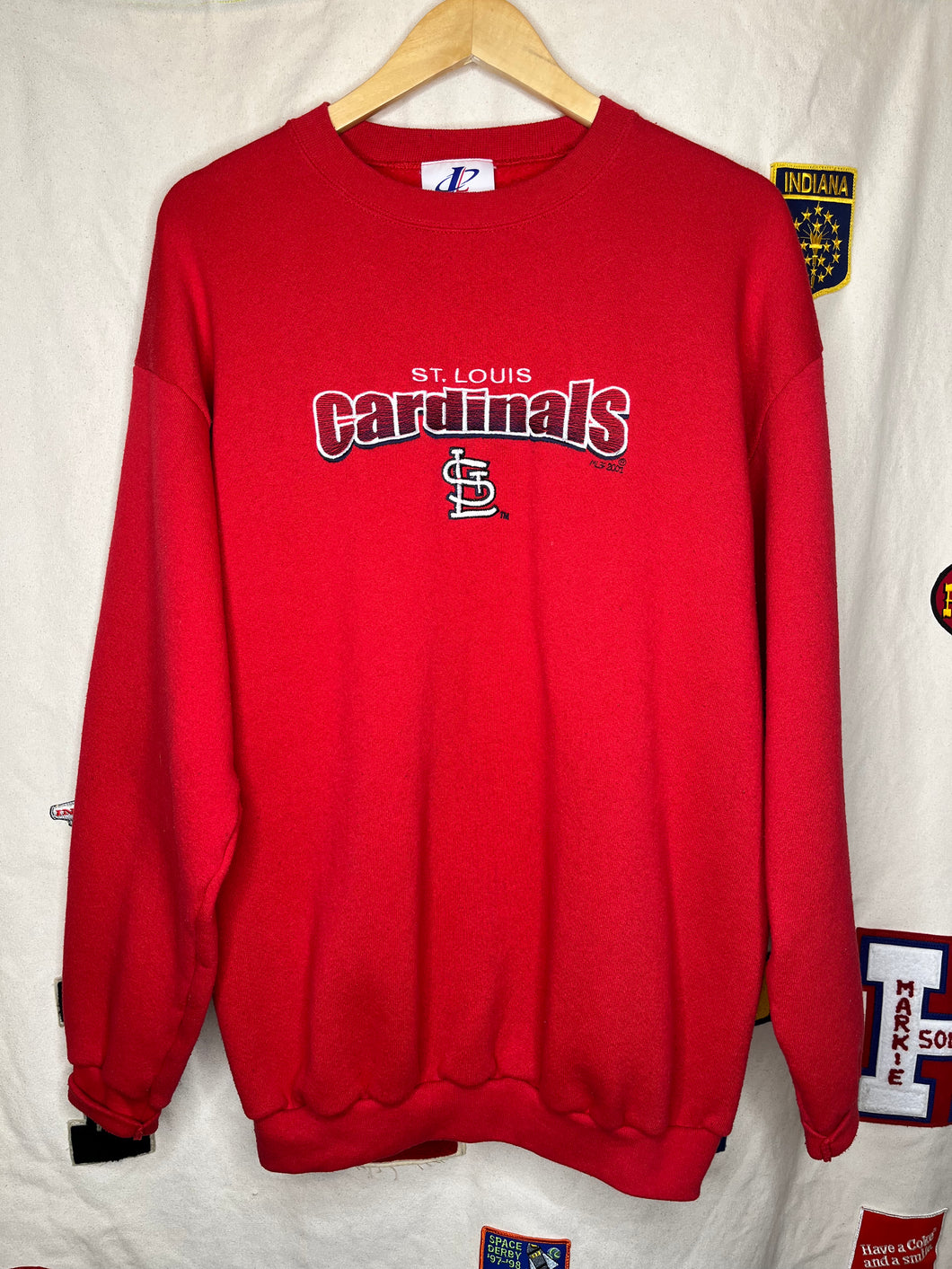 Vintage St.Louis Cardinals Embroidered Crewneck Sweatshirt 2001: Large