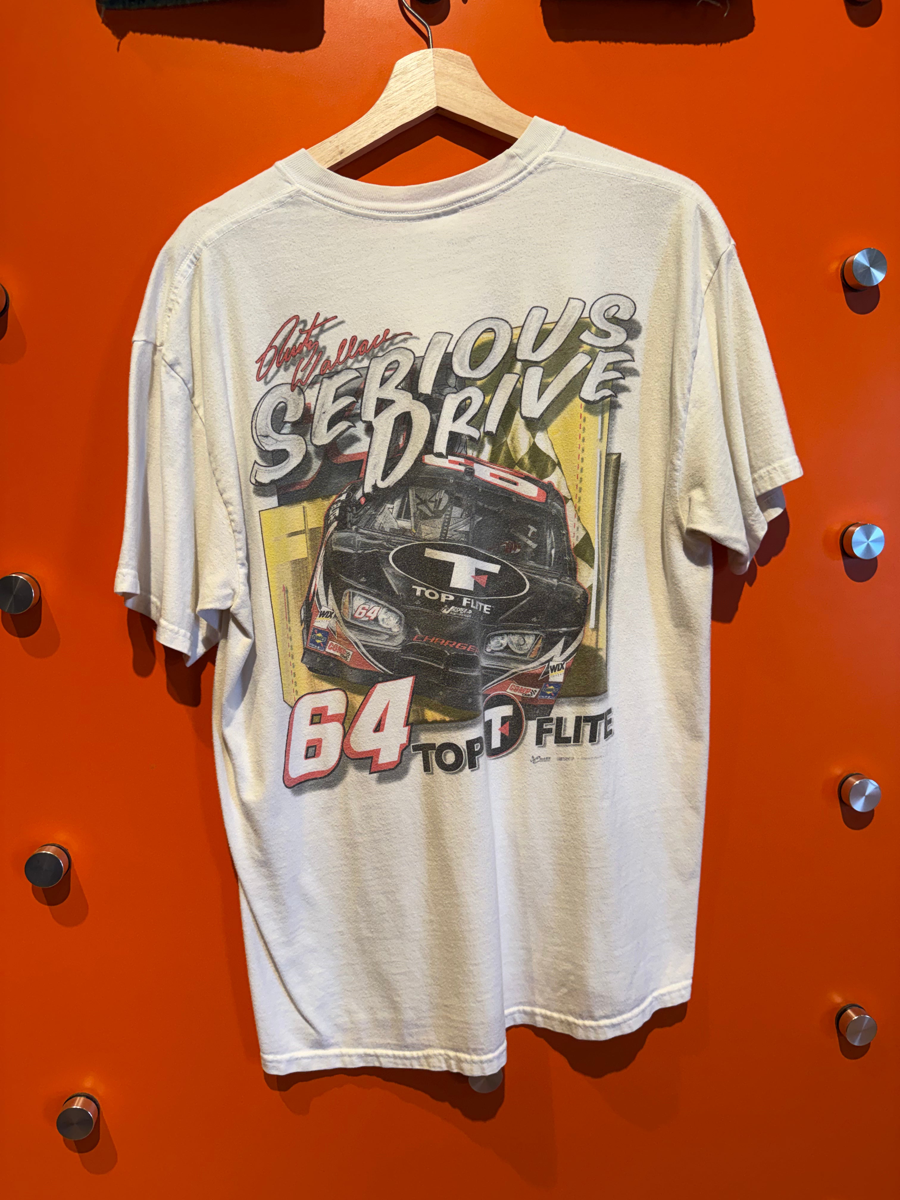 Vintage Top Flite Nascar Chase Serious Drive Golf T-Shirt: Large