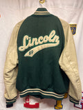 Vintage Vincennes Lincoln Alices Indiana 1969 Green Wool Lettermen Jacket: Large