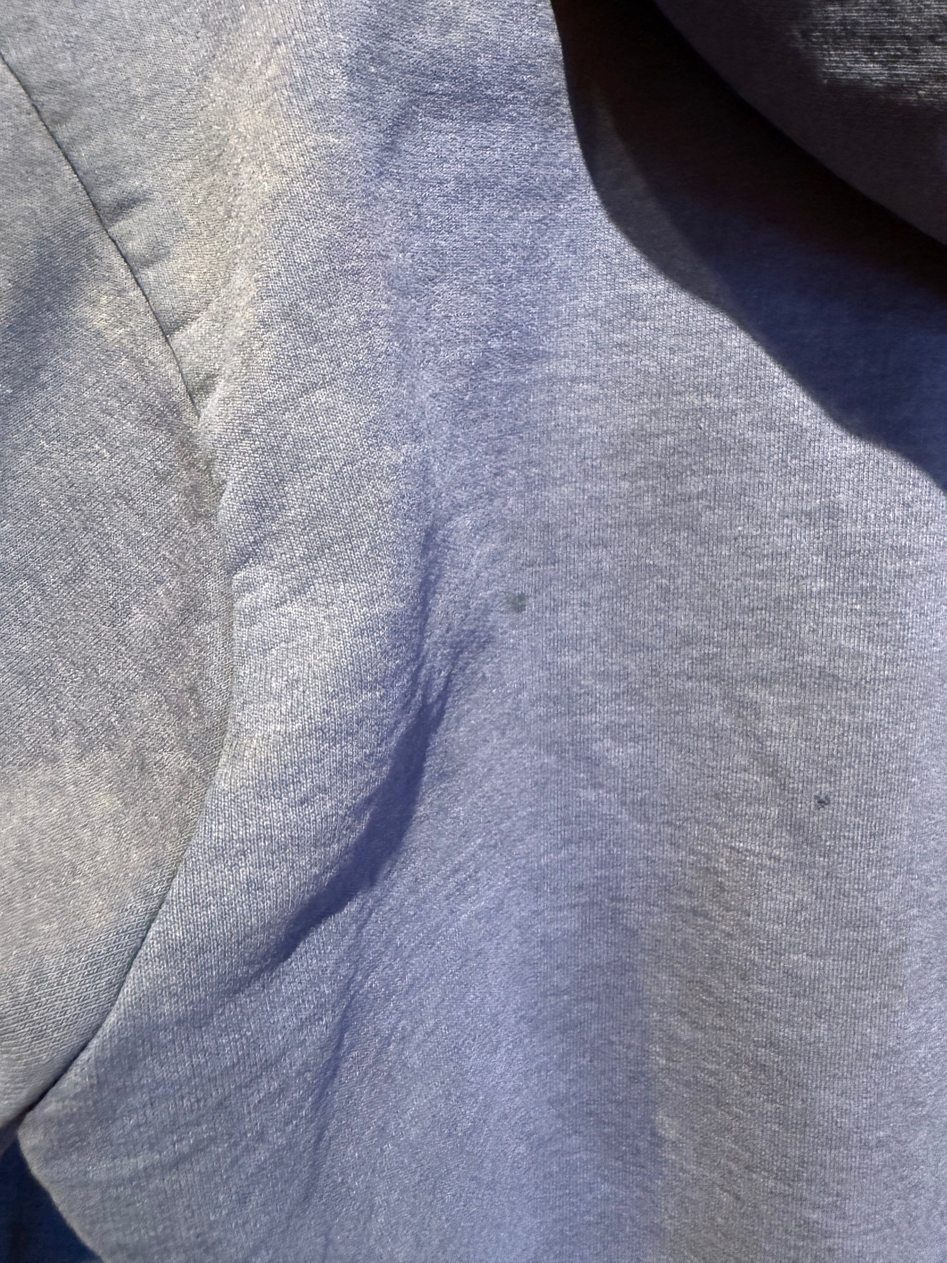 Vintage Carhartt Navy Blue Cotton Zip-Up Thermal Lined Sweatshirt Hoodie Jacket: Large