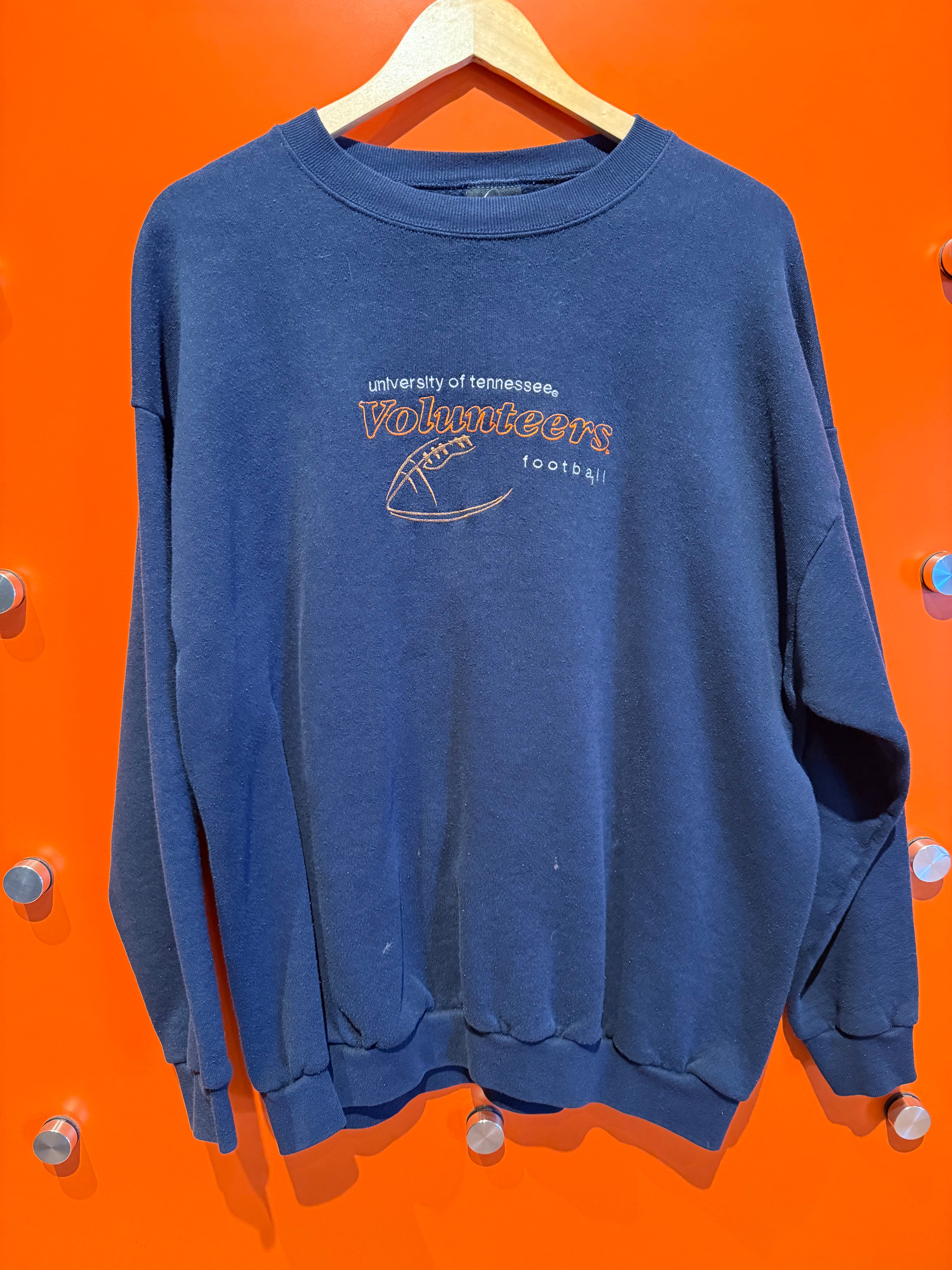 Vintage Tennessee Volunteers Navy Blue Crewneck Sweatshirt: XXL