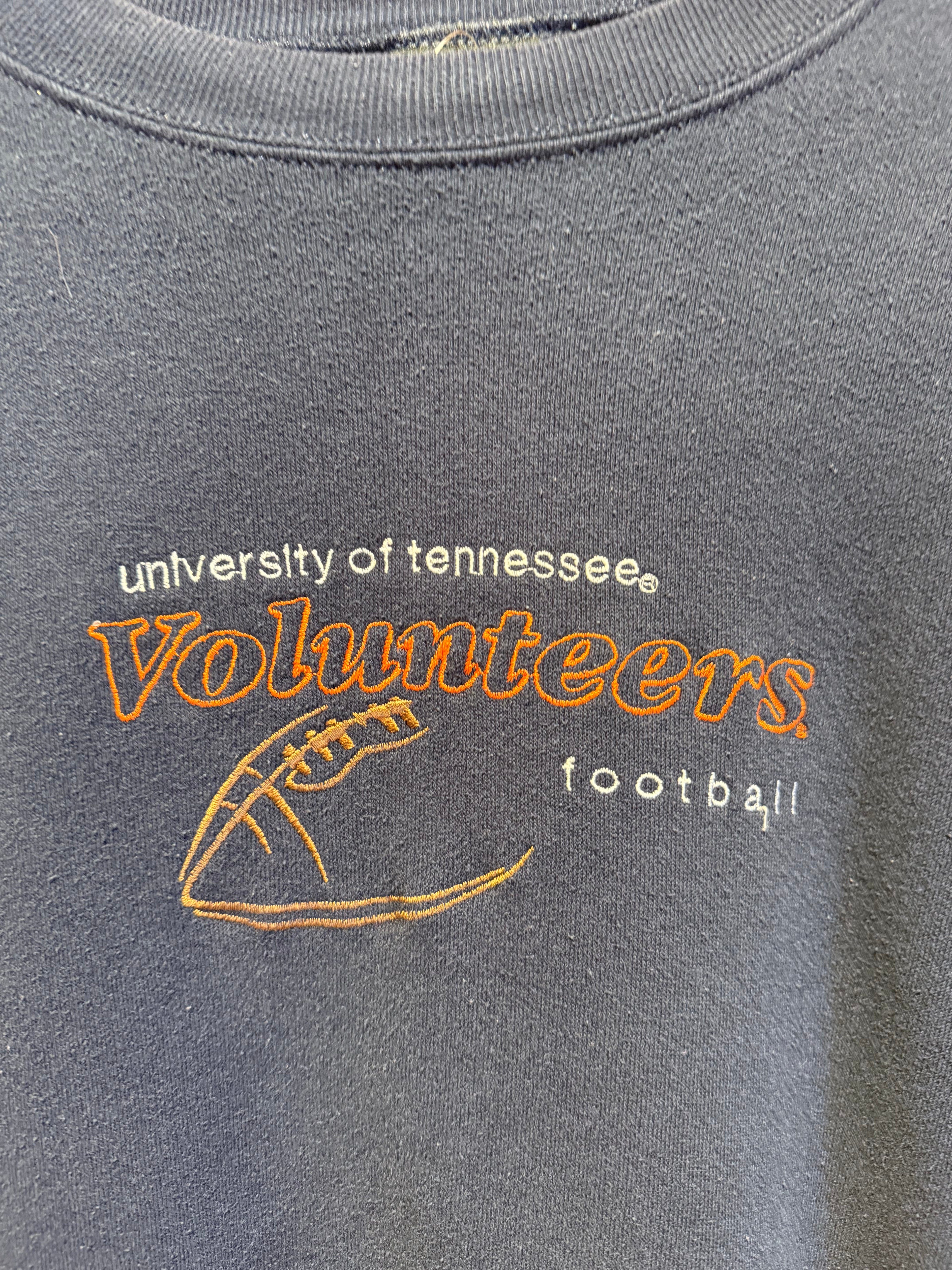 Vintage Tennessee Volunteers Navy Blue Crewneck Sweatshirt: XXL