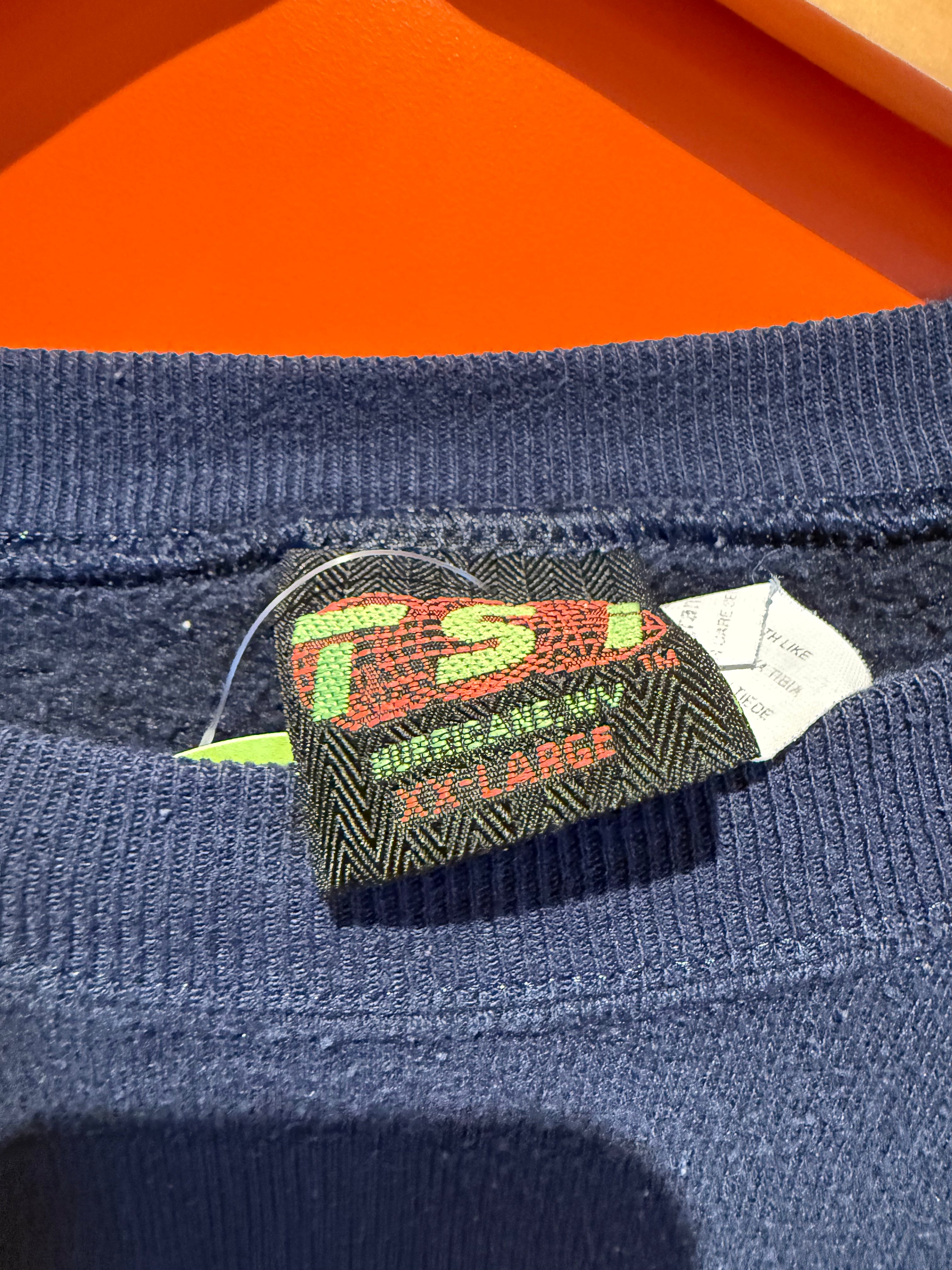 Vintage Tennessee Volunteers Navy Blue Crewneck Sweatshirt: XXL