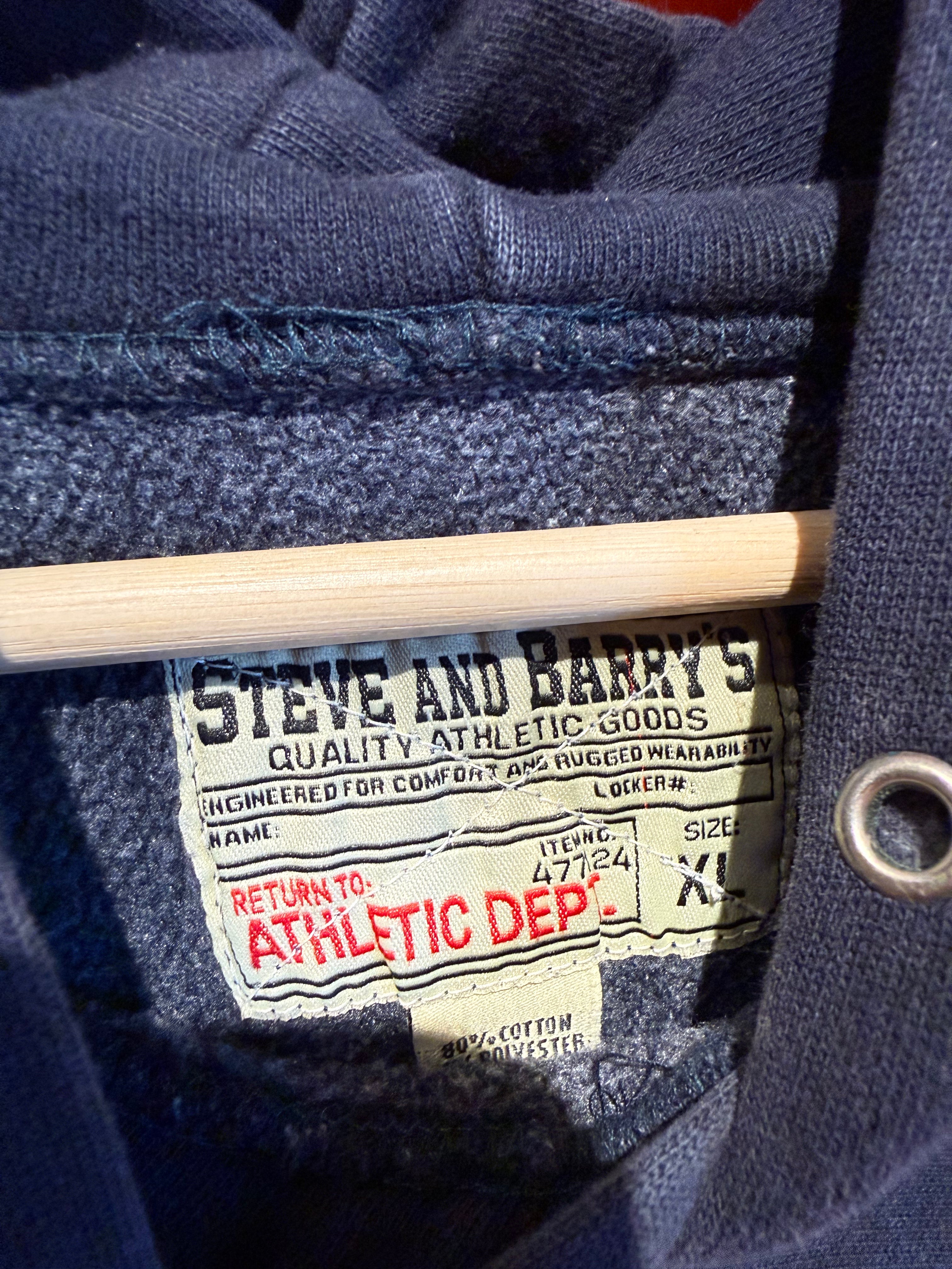 Vintage Indianan University Navy Steve and Barry's Hoodie: XL