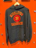 Vintage Russell Black Hoodie Middleton Razorbacks Airbrush Hoodie sweatshirt: XL