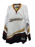 Vtg Anaheim Ducks NHL Y2K Reebok White NWT Hockey Jersey: XL