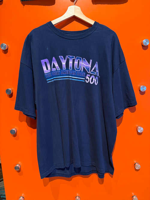 Vintage 2007 Daytona 500 Nascar Racing Navy T-Shirt: XXL