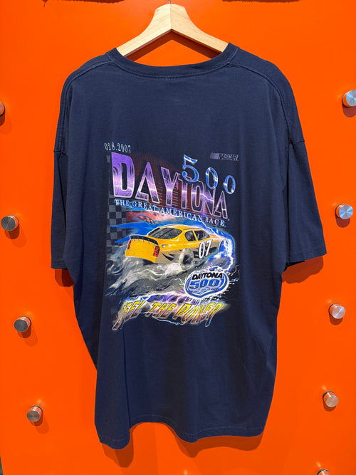 Vintage 2007 Daytona 500 Nascar Racing Navy T-Shirt: XXL