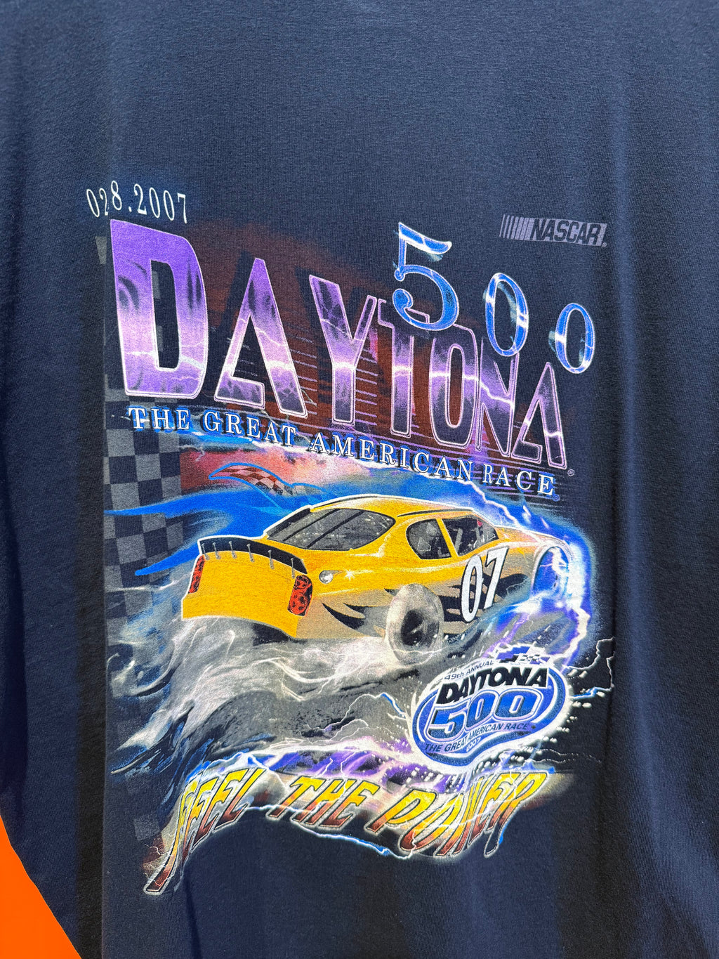 Vintage Daytona 500 Nascar Racing Navy T-Shirt: XXL