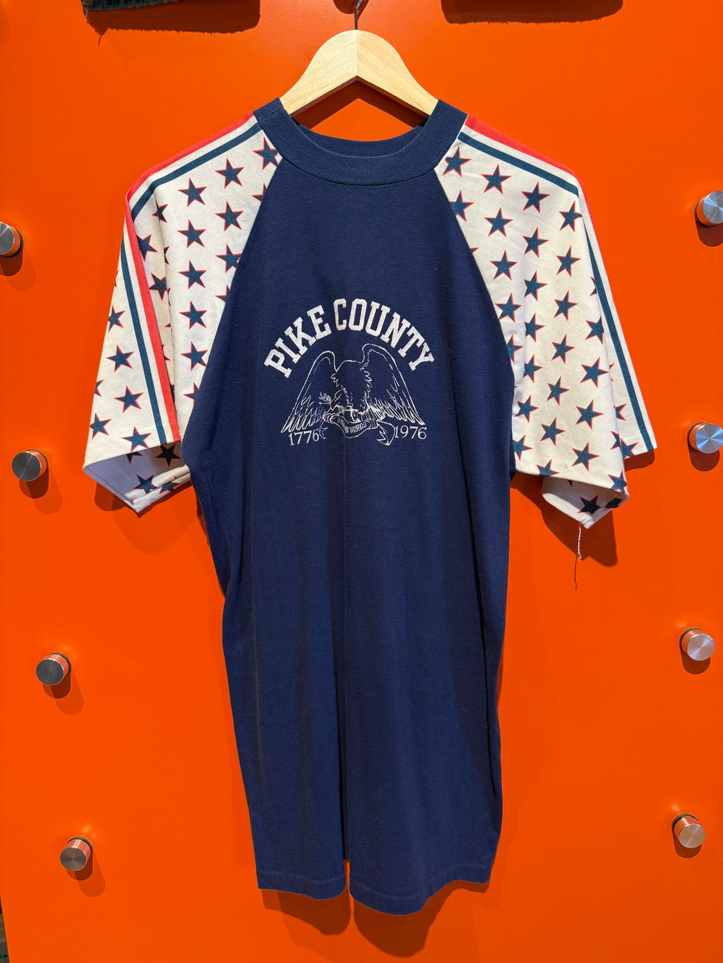 Vintage Pike County Independence 70's Raglan T-Shirt: XL