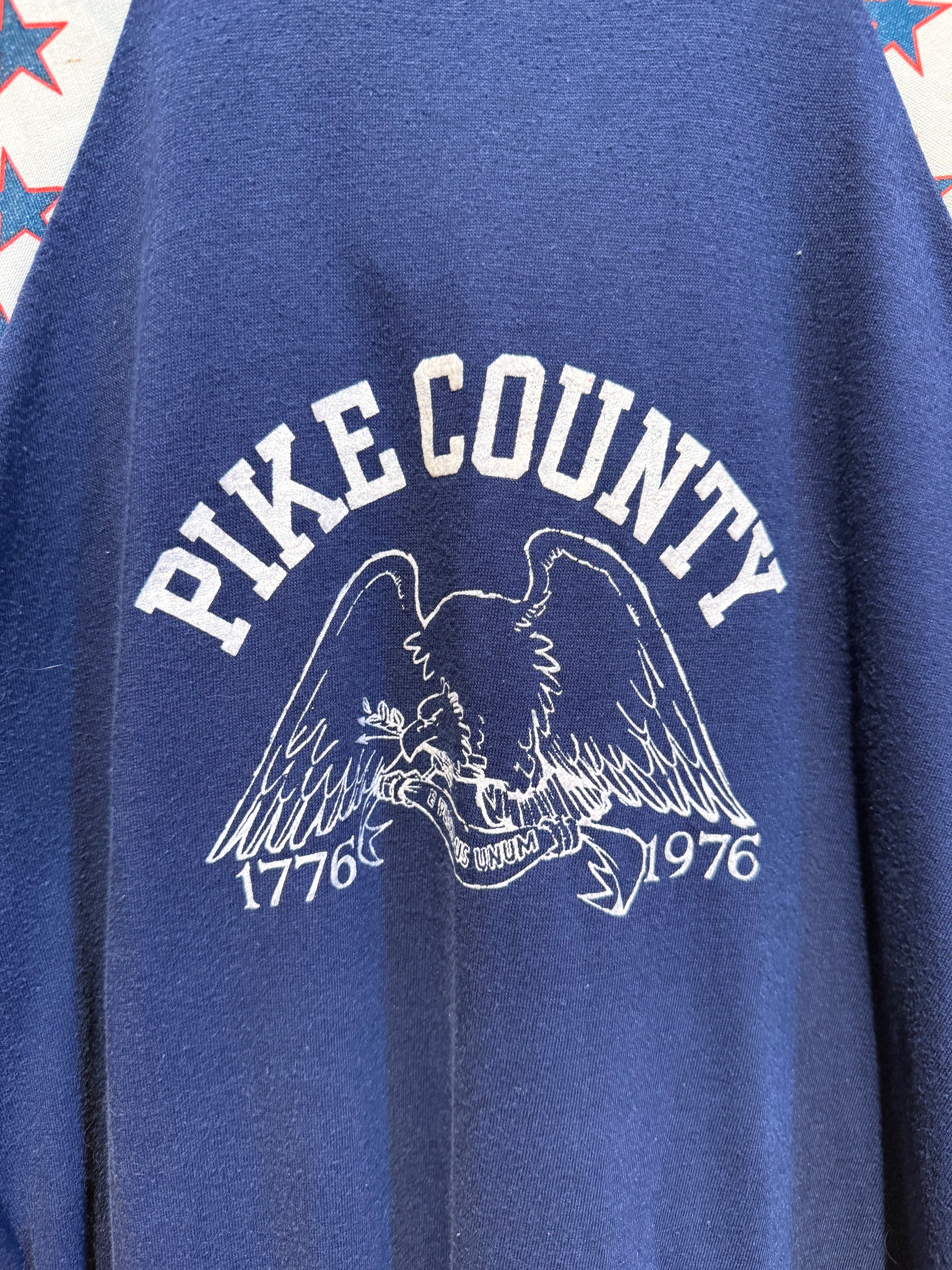 Vintage Pike County Independence 70's Raglan T-Shirt: XL
