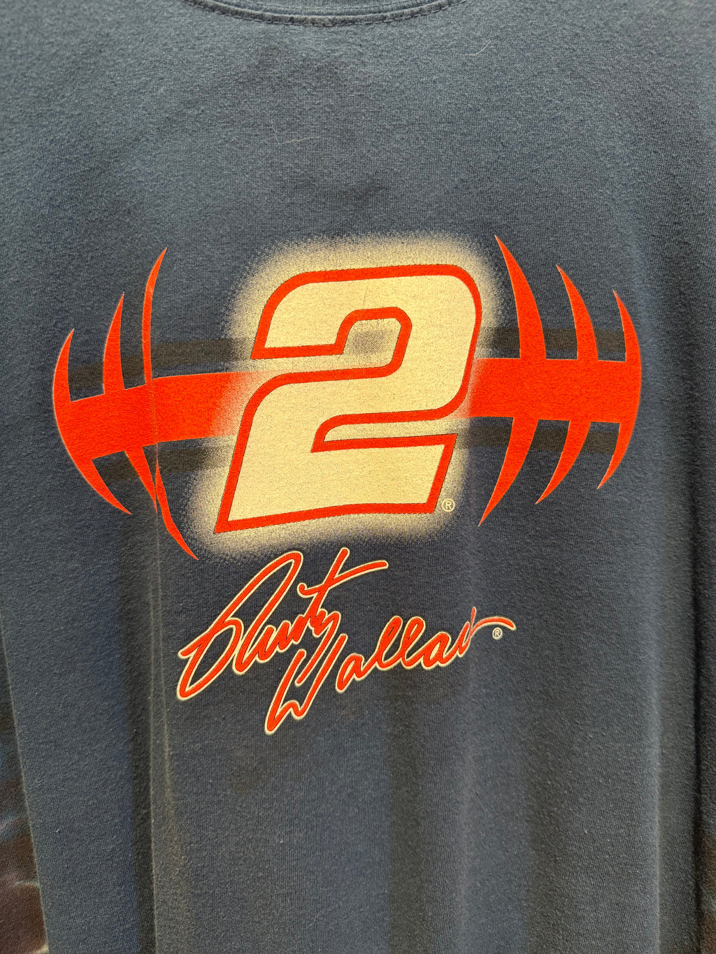 Vintage Rusty Wallace NASCAR Racing T-Shirt: XXL